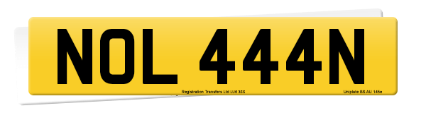 Registration number NOL 444N